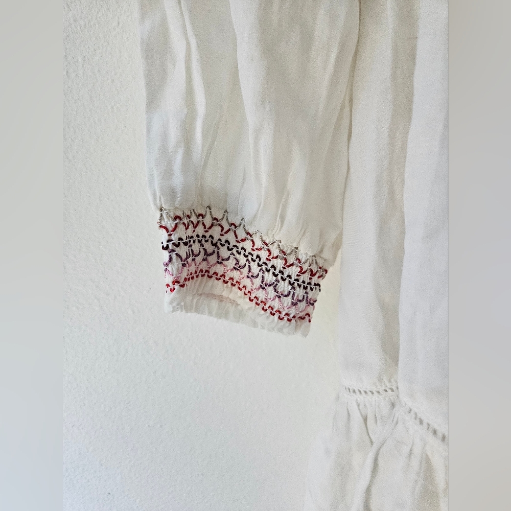 Free People Sunbeam Mini Dress | Embroidered | Size Small - Picture 4 of 7